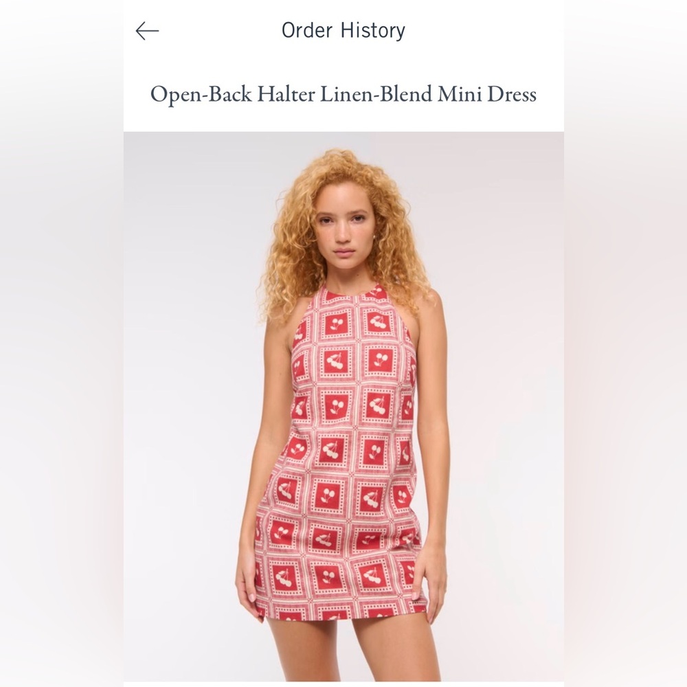 Abercrombie and Fitch Linen Halter Dress